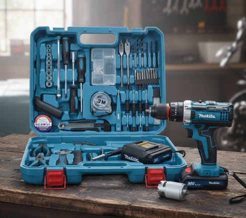 Pack Visseuse  Makita 128 Pcs بمحرك إحتياطي! 🔥