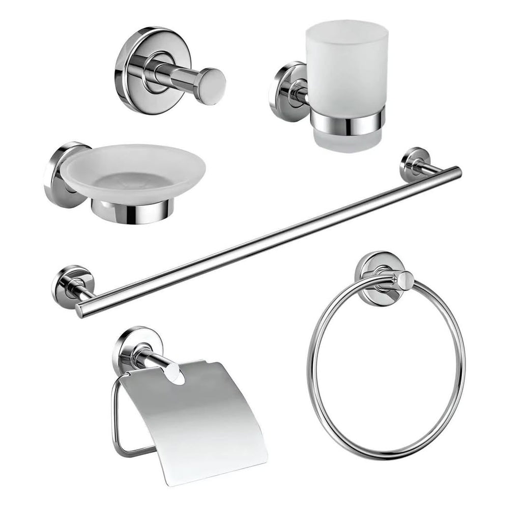 Ensemble Complet d’Accessoires de Salle de Bain – 6 Pièces